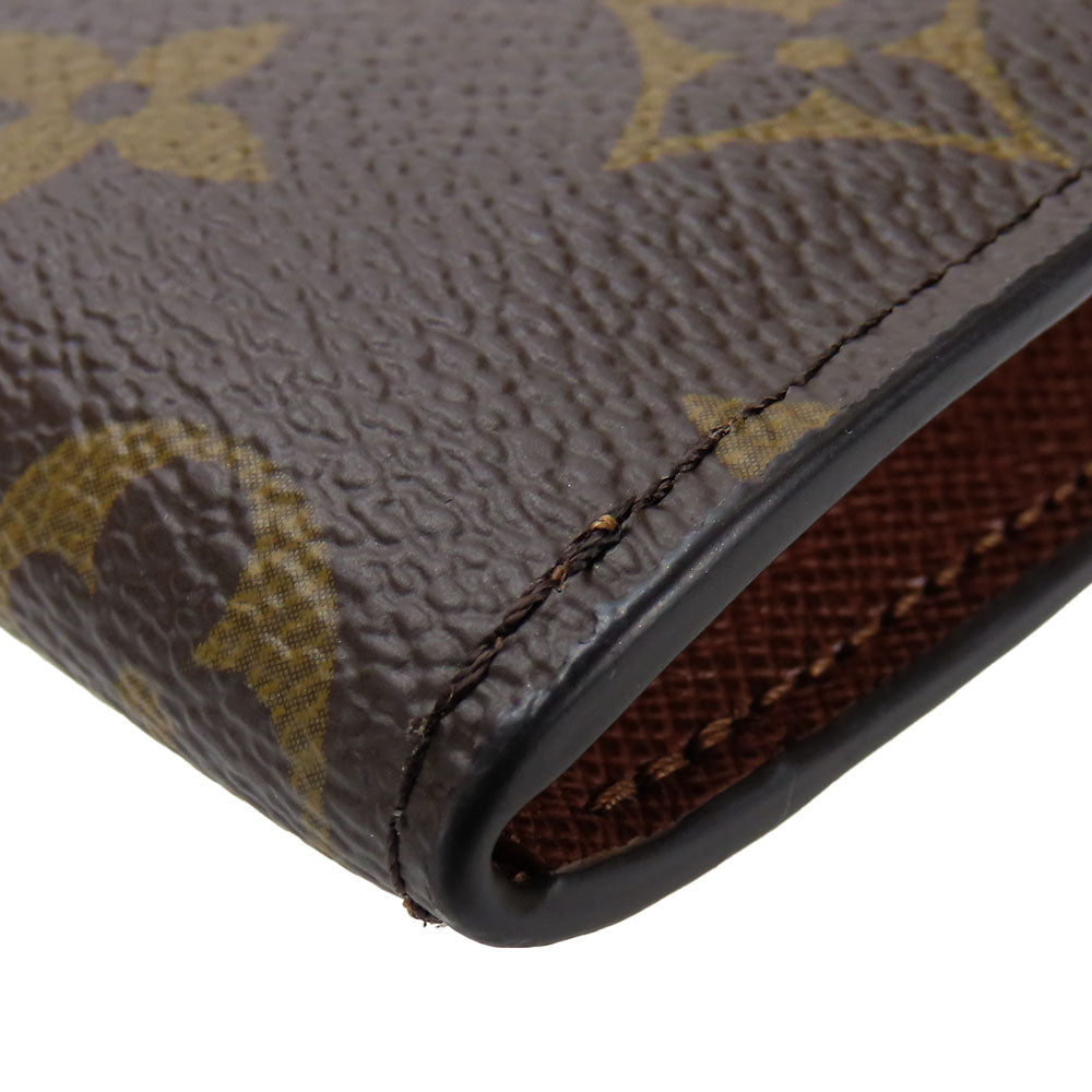 LOUIS VUITTON Card Case M83476 Monogram Brown Portefeuille Noah Compact Women Used Authentic