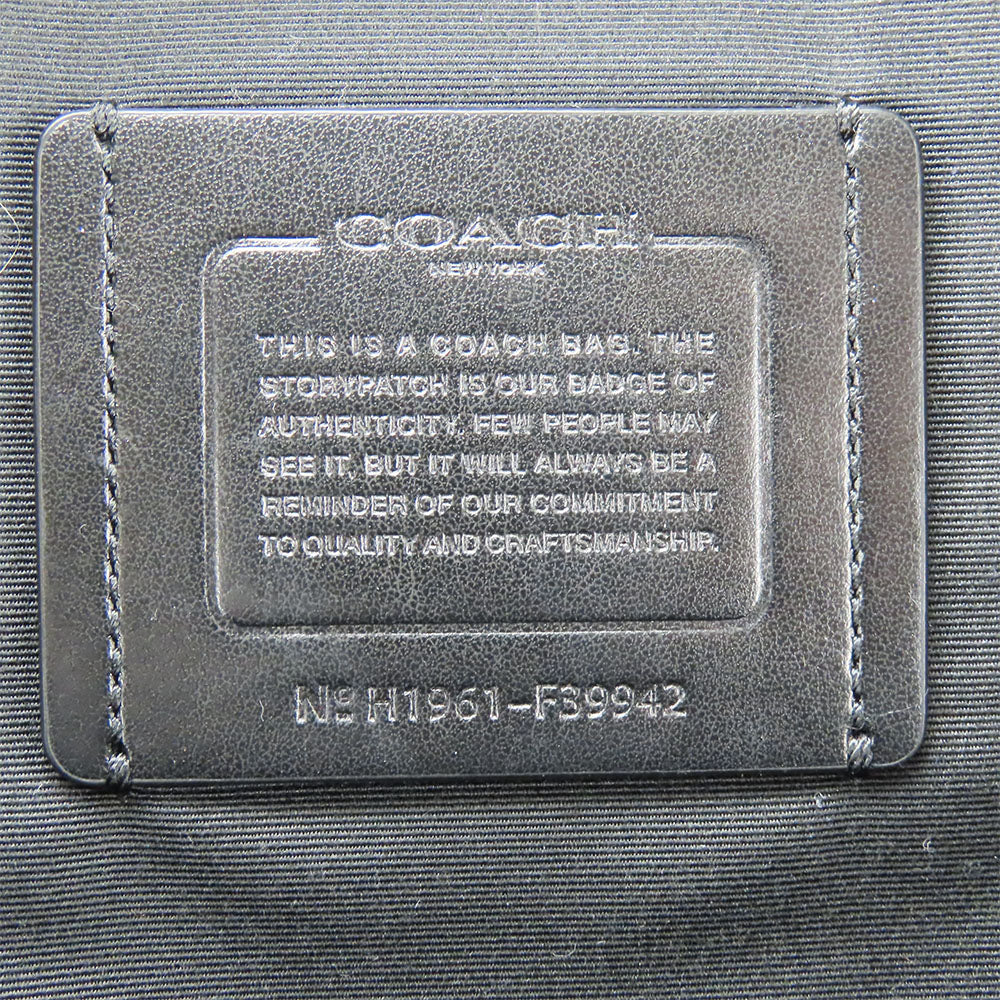 COACH Sling bag F39942 leather black Signature