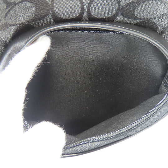 COACH Sling bag F39942 leather black Signature