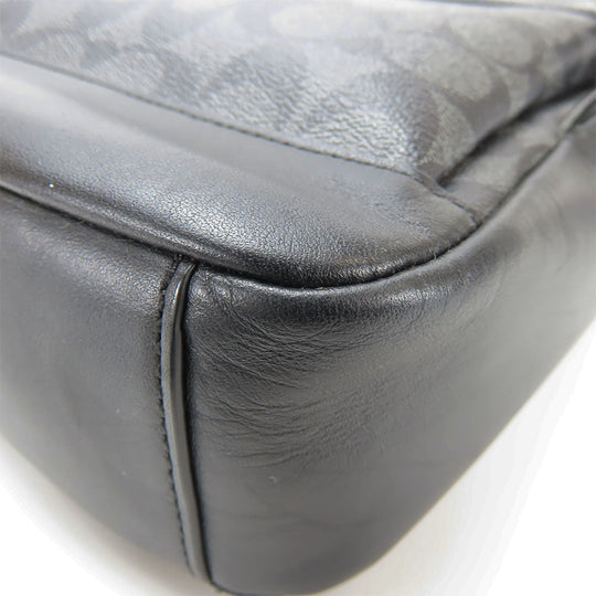 COACH Sling bag F39942 leather black Signature