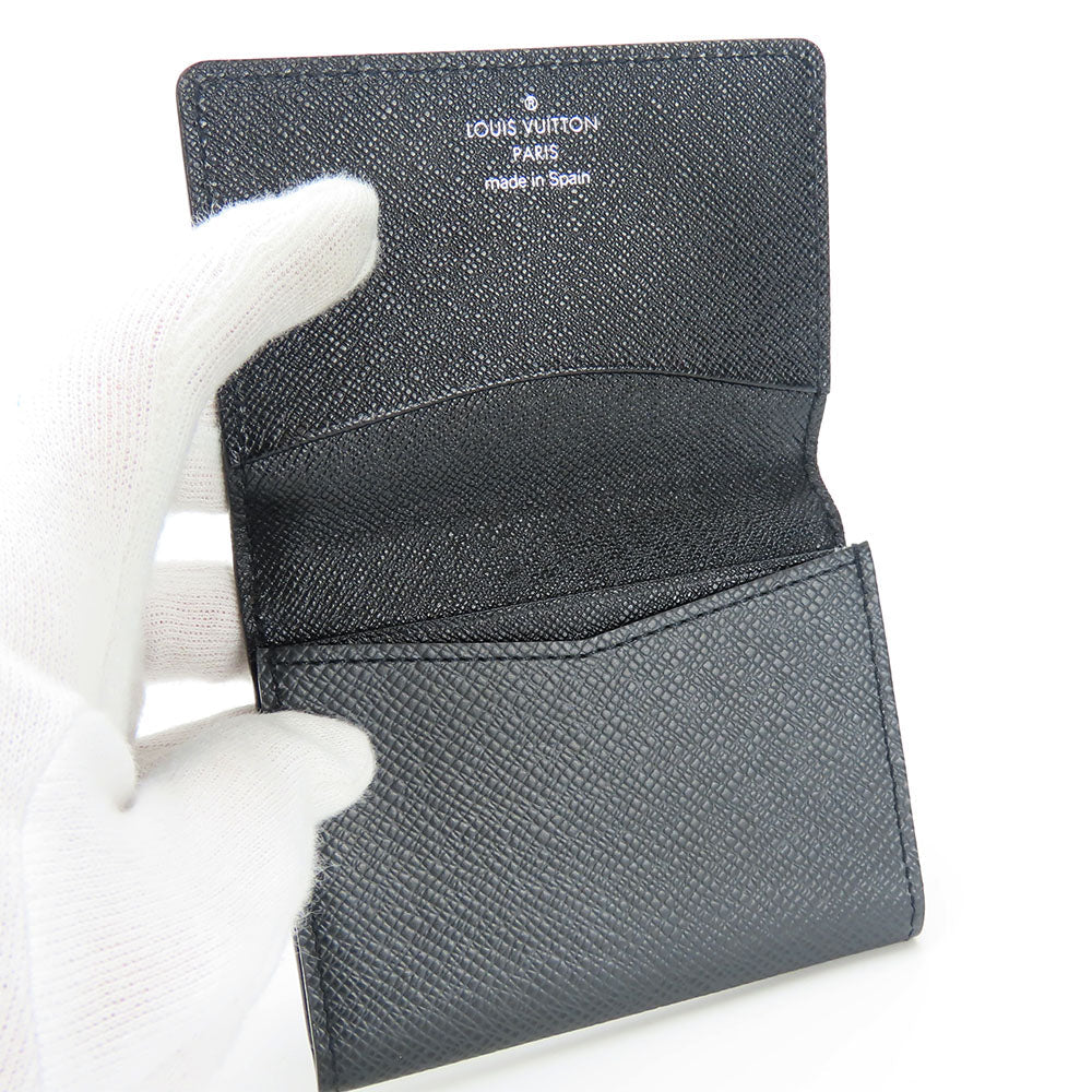 LOUIS VUITTON Card Case M30922 Taiga Aldoise Anne Vert Cult De Visit