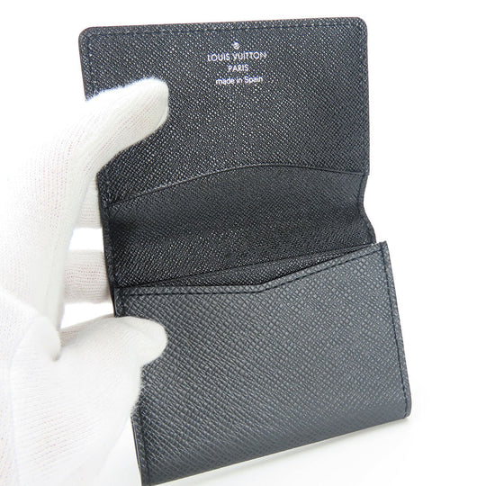 LOUIS VUITTON Card Case M30922 Taiga Aldoise Anne Vert Cult De Visit