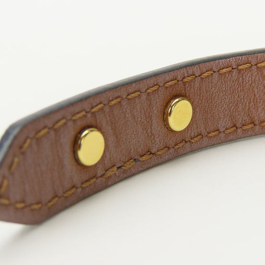 LOUIS VUITTON bracelet M8085 Leather, Metal black LV Iconic Bracelet Women(Unisex) Used Authentic