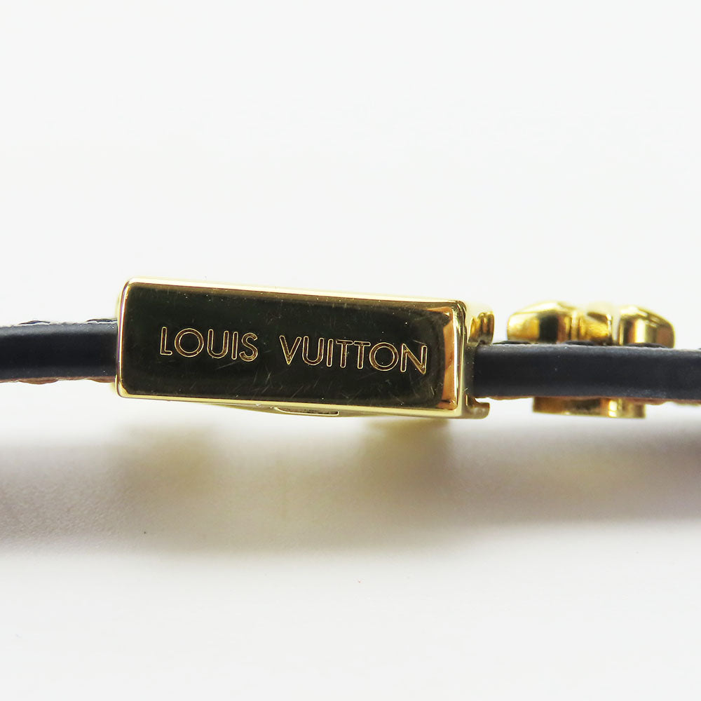 LOUIS VUITTON bracelet M8085 Leather, Metal black LV Iconic Bracelet Women(Unisex) Used Authentic