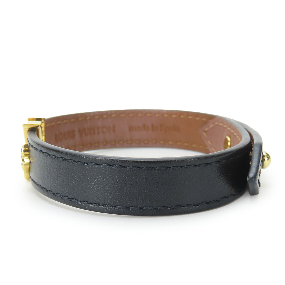 LOUIS VUITTON bracelet M8085 Leather, Metal black LV Iconic Bracelet Women(Unisex) Used Authentic