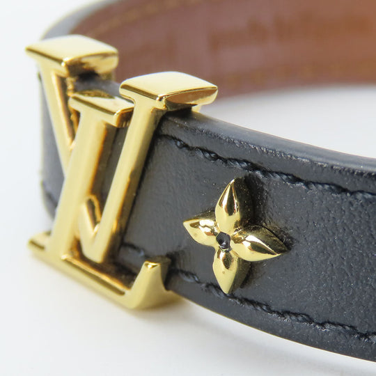 LOUIS VUITTON bracelet M8085 Leather, Metal black LV Iconic Bracelet Women(Unisex) Used Authentic