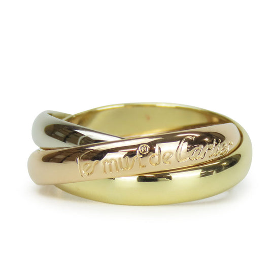 CARTIER Ring K18 yellow gold Three color Must de Cartier Trinity 52