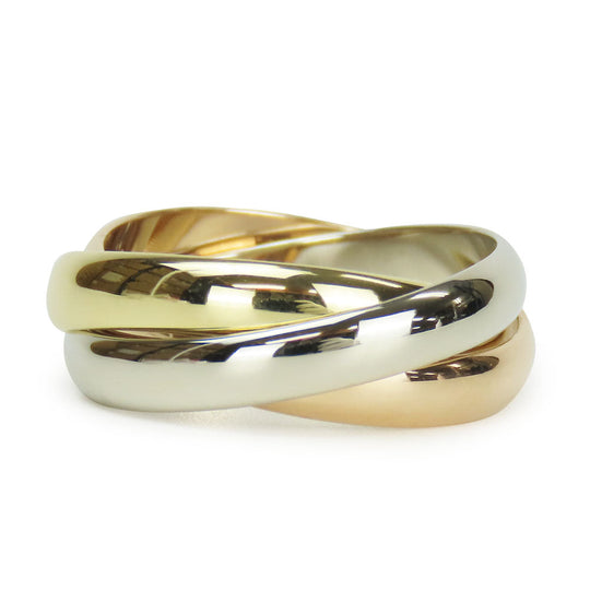 CARTIER Ring K18 yellow gold Three color Must de Cartier Trinity 52