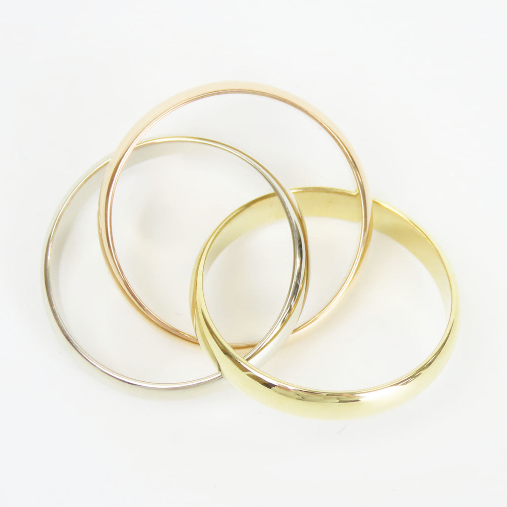 CARTIER Ring K18 yellow gold Three color Must de Cartier Trinity 52