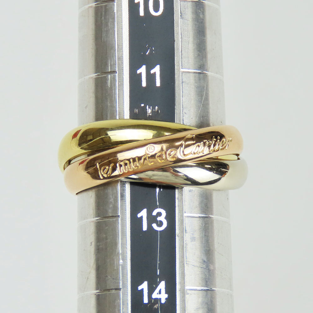 CARTIER Ring K18 yellow gold Three color Must de Cartier Trinity 52