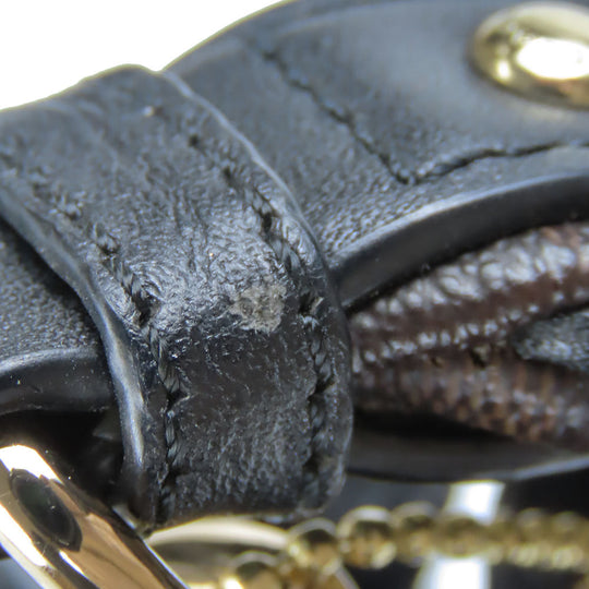 COACH Shoulder Bag F58288 Leather, PVC Dark brown Women Used Authentic