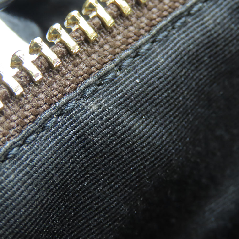 COACH Shoulder Bag F58288 Leather, PVC Dark brown Women Used Authentic