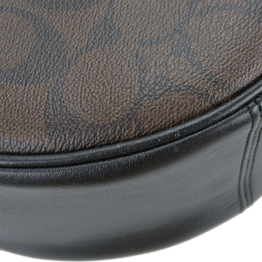 COACH Shoulder Bag F58288 Leather, PVC Dark brown Women Used Authentic