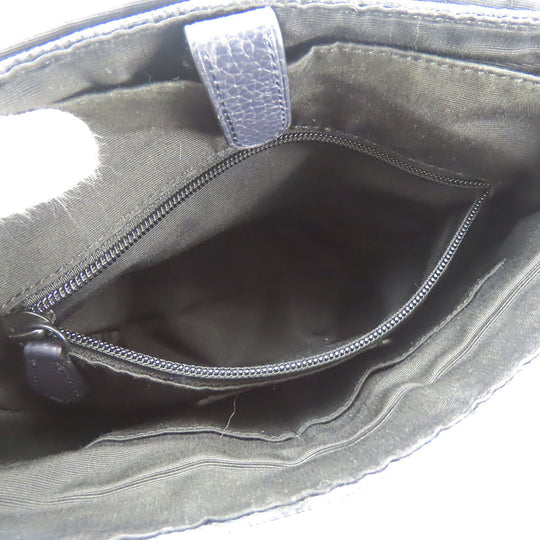 COACH Shoulder Bag F59301 leather Navy type Botanical Women Used Authentic