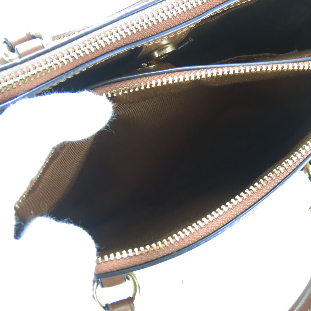 COACH Handbag F67027 PVC, Leather Brown Women Used Authentic