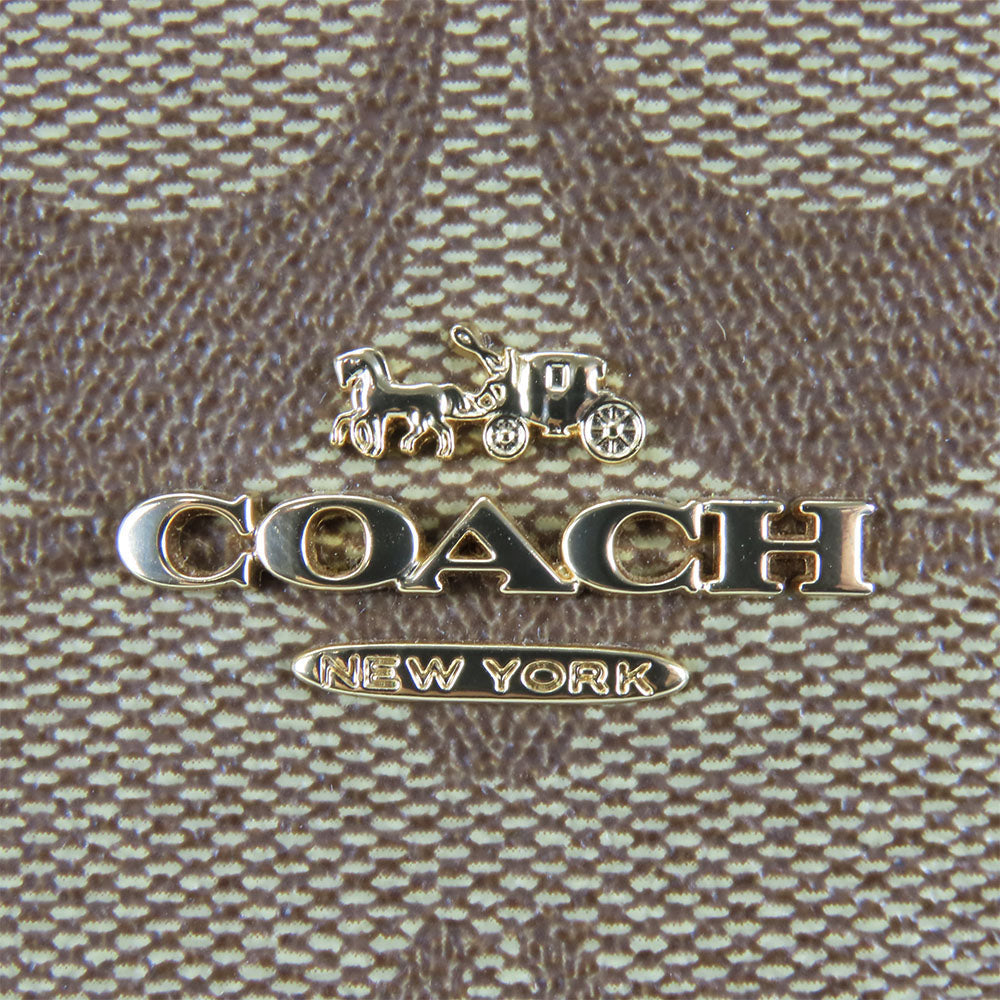 COACH Handbag F67027 PVC, Leather Brown Women Used Authentic