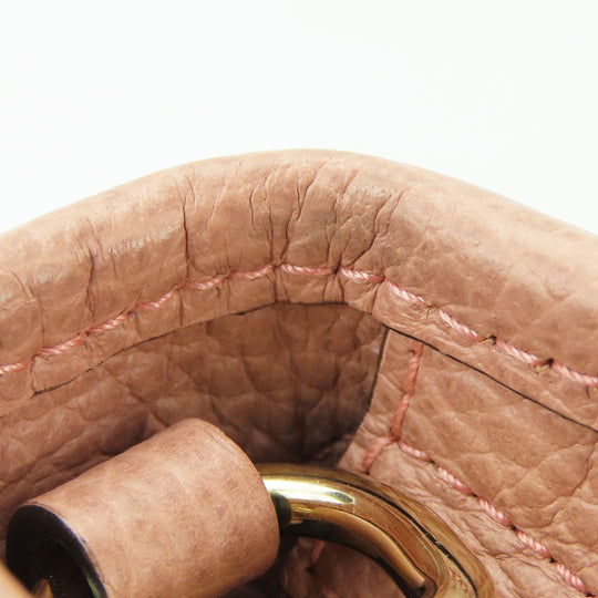 GUCCI Handbag 449241 Leather, GG canvas pink Women Used Authentic