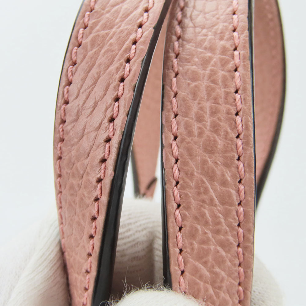GUCCI Handbag 449241 Leather, GG canvas pink Women Used Authentic