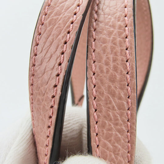 GUCCI Handbag 449241 Leather, GG canvas pink Women Used Authentic