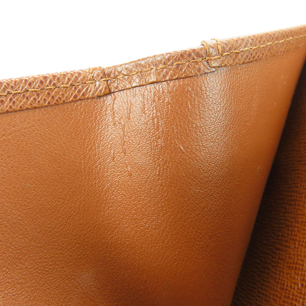 LOUIS VUITTON Tri-fold wallet M61652 Monogram Brown Porte Monnaie Billets Cartes Credit Women Used Authentic
