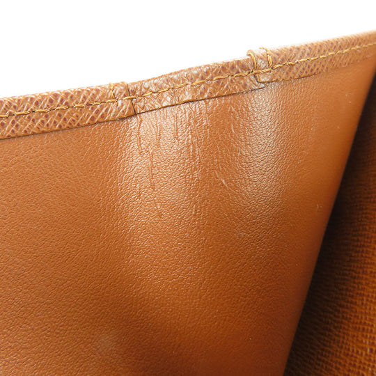 LOUIS VUITTON Tri-fold wallet M61652 Monogram Brown Porte Monnaie Billets Cartes Credit Women Used Authentic
