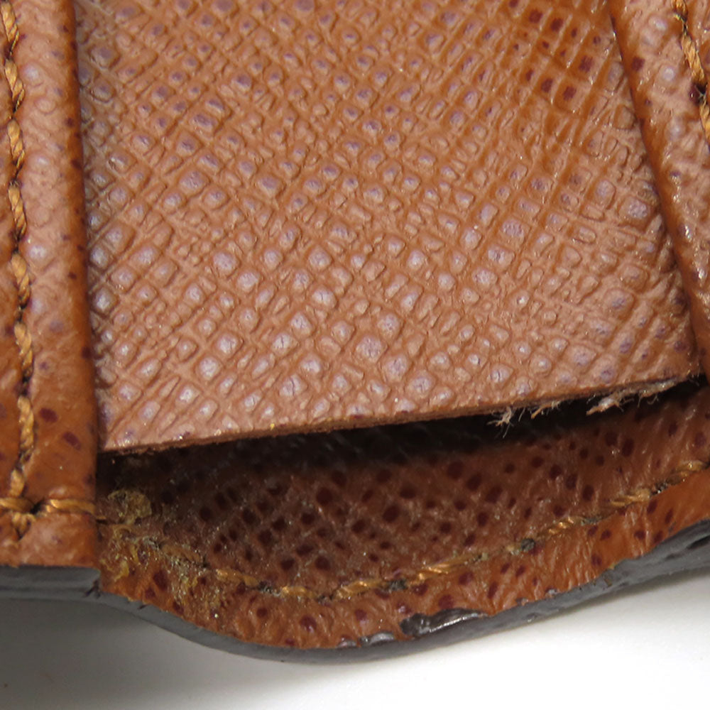 LOUIS VUITTON Tri-fold wallet M61652 Monogram Brown Porte Monnaie Billets Cartes Credit Women Used Authentic