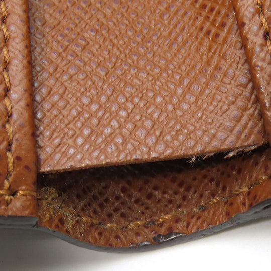 LOUIS VUITTON Tri-fold wallet M61652 Monogram Brown Porte Monnaie Billets Cartes Credit Women Used Authentic