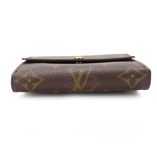 LOUIS VUITTON Tri-fold wallet M61652 Monogram Brown Porte Monnaie Billets Cartes Credit Women Used Authentic