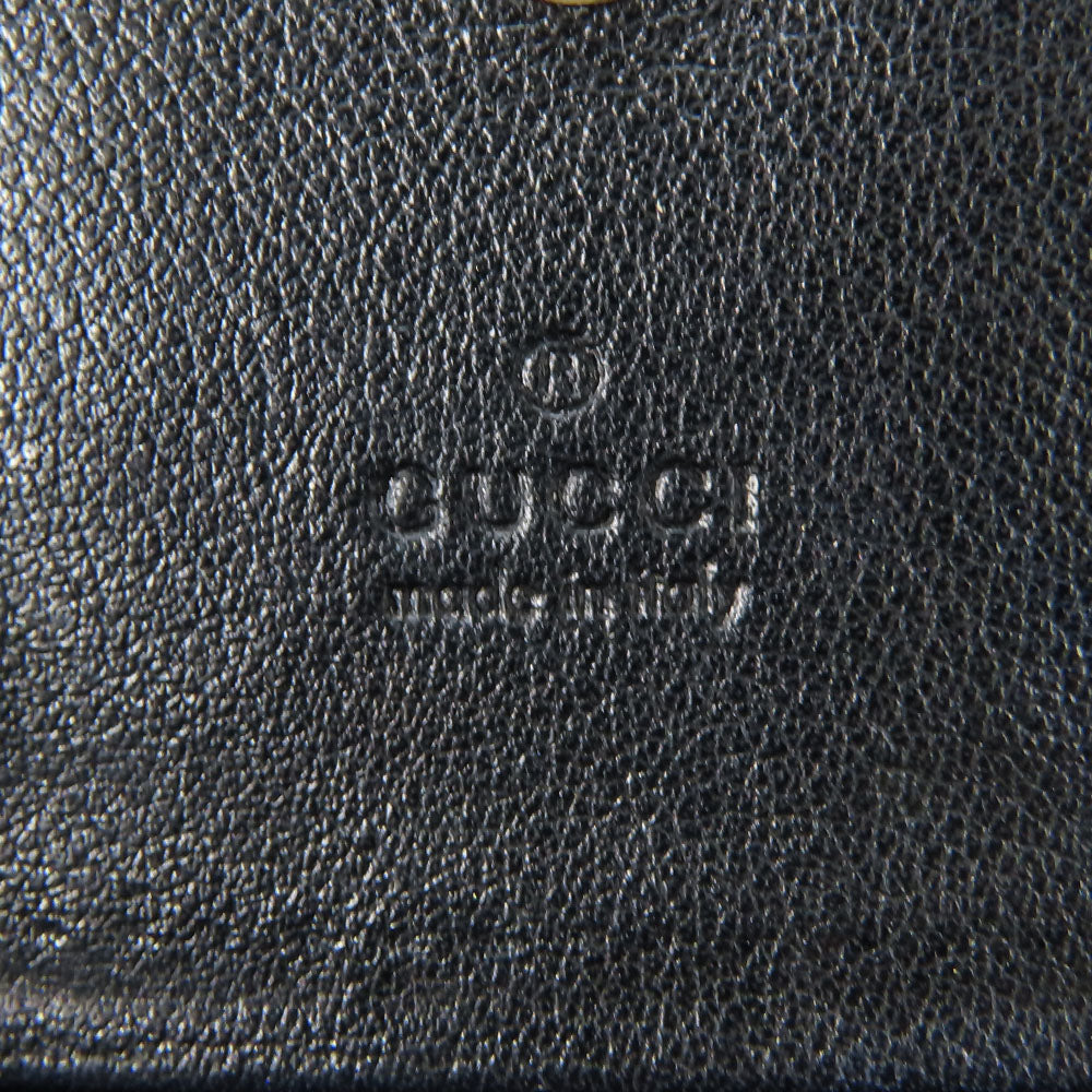 GUCCI Card Case 323401 Sima leather black unisex(Unisex) Used Authentic