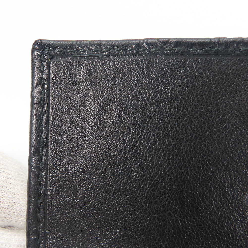 GUCCI Card Case 323401 Sima leather black unisex(Unisex) Used Authentic