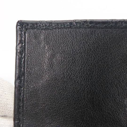 GUCCI Card Case 323401 Sima leather black unisex(Unisex) Used Authentic