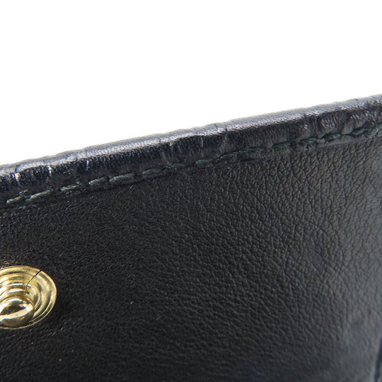 GUCCI Card Case 323401 Sima leather black unisex(Unisex) Used Authentic