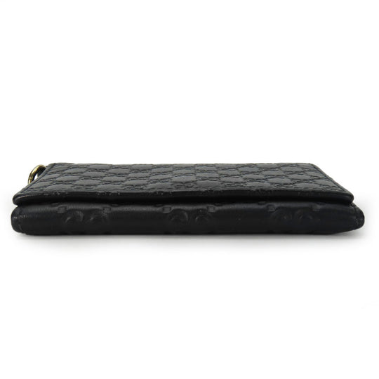 GUCCI Card Case 323401 Sima leather black unisex(Unisex) Used Authentic