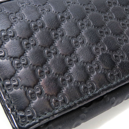 GUCCI Card Case 323401 Sima leather black unisex(Unisex) Used Authentic
