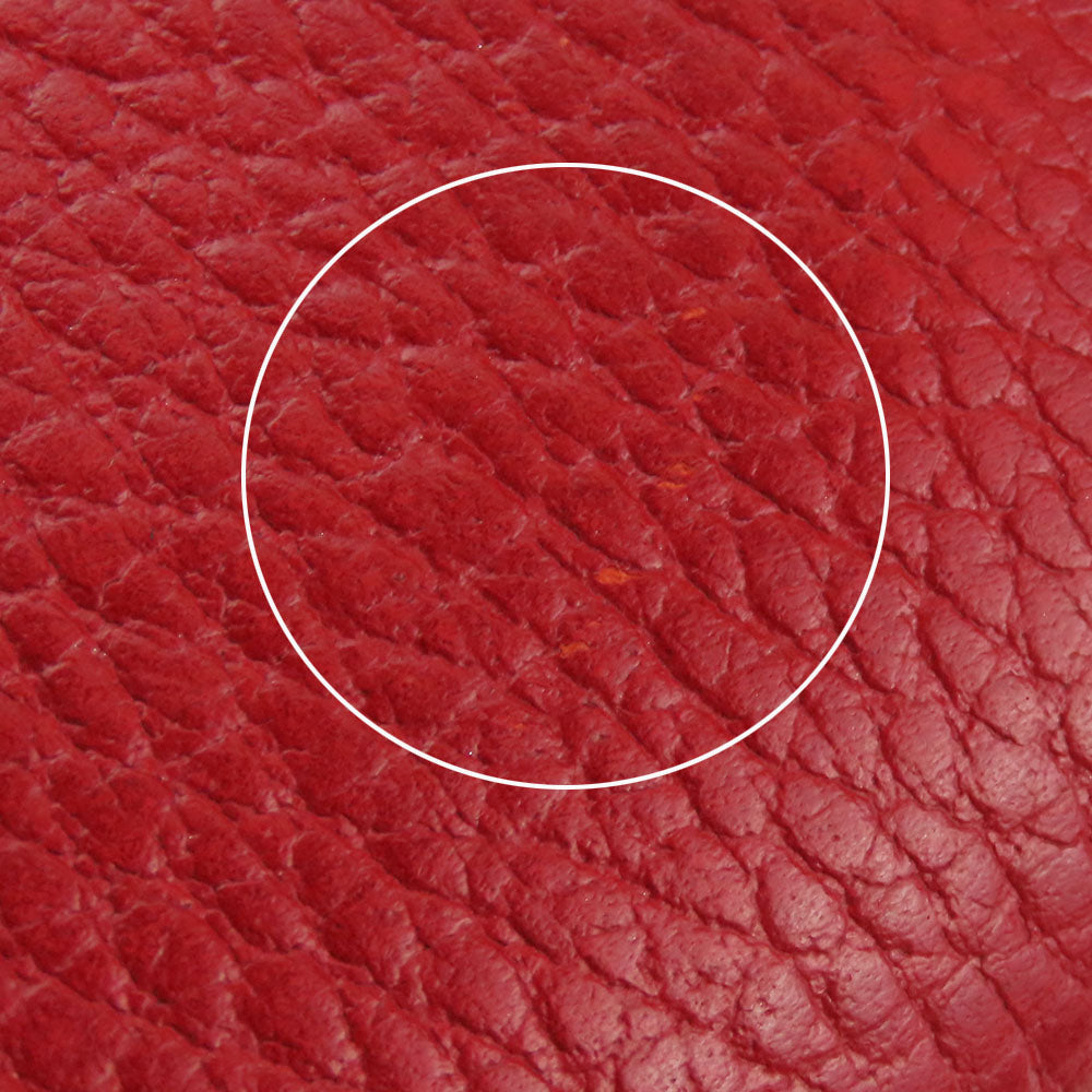GUCCI Bifold Wallet 523193 leather Red GG Marmont Women Used Authentic