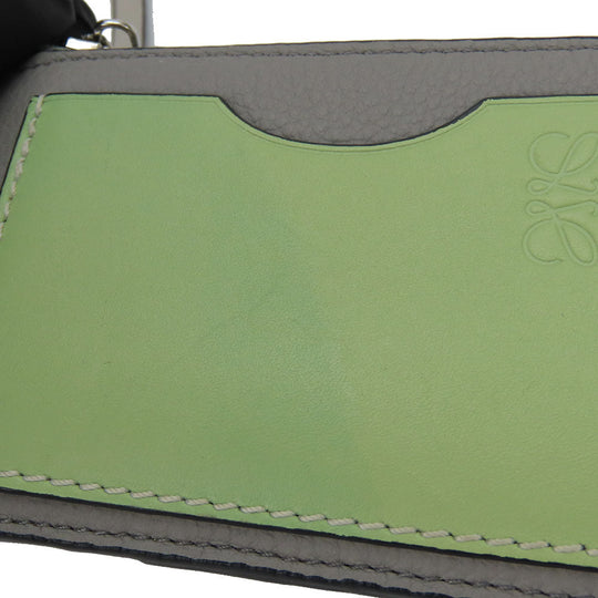 LOEWE Coin case leather gray