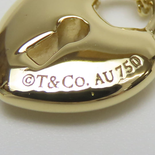 TIFFANY&Co. Necklace K18 yellow gold Yellow Gold Heart lock Women Used Authentic