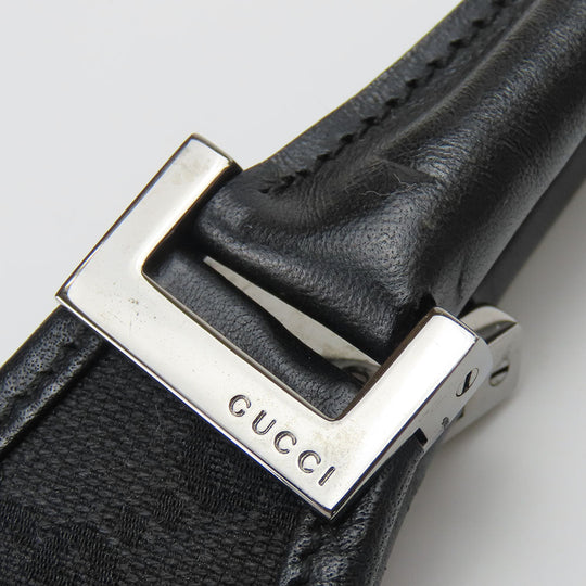 GUCCI Handbag 01719 GG canvas black Women Used Authentic