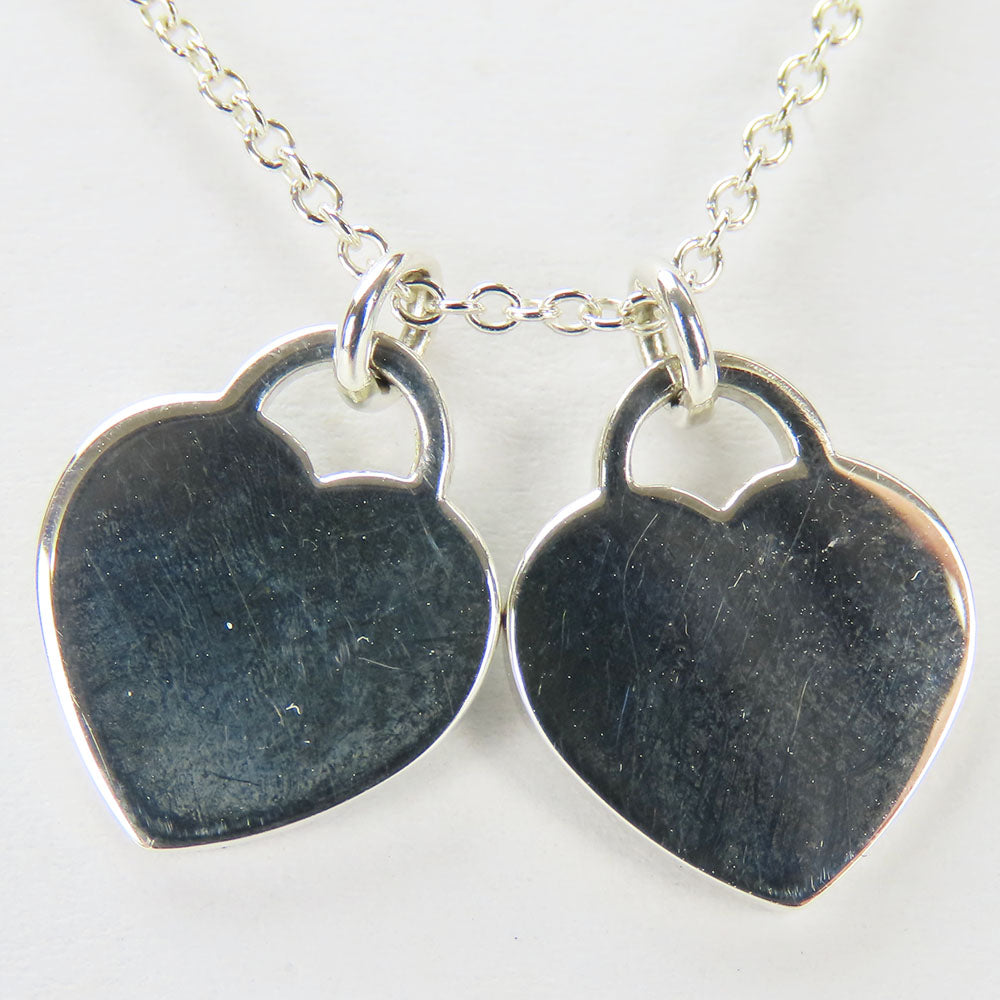 TIFFANY&Co. Necklace Silver925, enamel Silver Return to heart Women Used Authentic