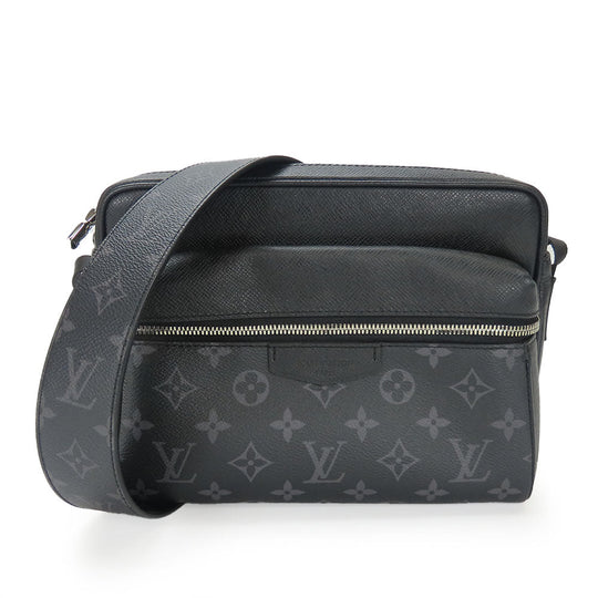 LOUIS VUITTON Shoulder Bag M30233 Monogram Eclipse , Taiga Noir Outdoor Messenger PM mens Used Authentic