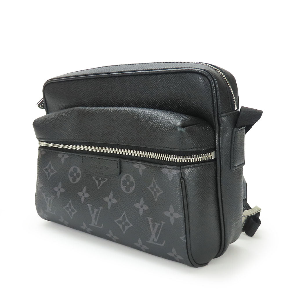 LOUIS VUITTON Shoulder Bag M30233 Monogram Eclipse , Taiga Noir Outdoor Messenger PM mens Used Authentic