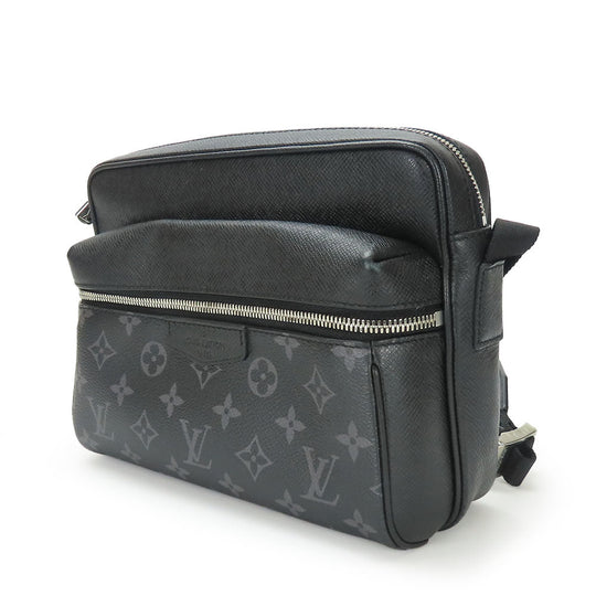 LOUIS VUITTON Shoulder Bag M30233 Monogram Eclipse , Taiga Noir Outdoor Messenger PM mens Used Authentic