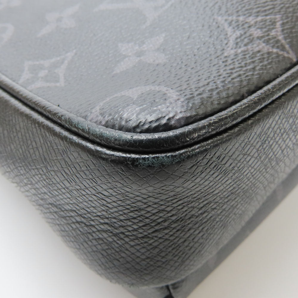 LOUIS VUITTON Shoulder Bag M30233 Monogram Eclipse , Taiga Noir Outdoor Messenger PM mens Used Authentic