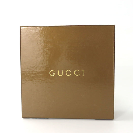GUCCI Bifold Wallet 190349 Sima leather Dark brown Women Used Authentic