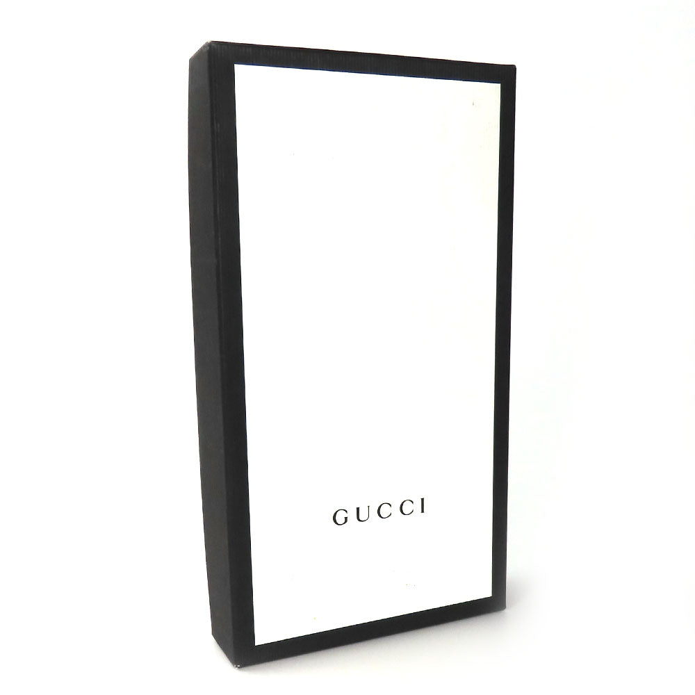 GUCCI Long Wallet Purse 451273 GG Supreme Canvas Black type Zip Around mens Used Authentic