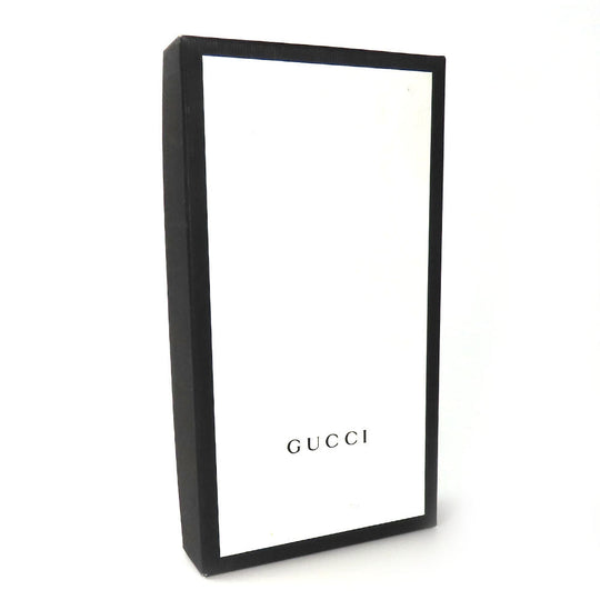 GUCCI Long Wallet Purse 451273 GG Supreme Canvas Black type Zip Around mens Used Authentic