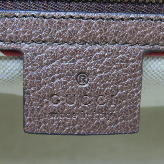 GUCCI Handbag 474085 GG Supreme canvas, leather beige Sherry line Courier unisex(Unisex) Used Authentic