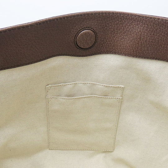 GUCCI Handbag 474085 GG Supreme canvas, leather beige Sherry line Courier unisex(Unisex) Used Authentic