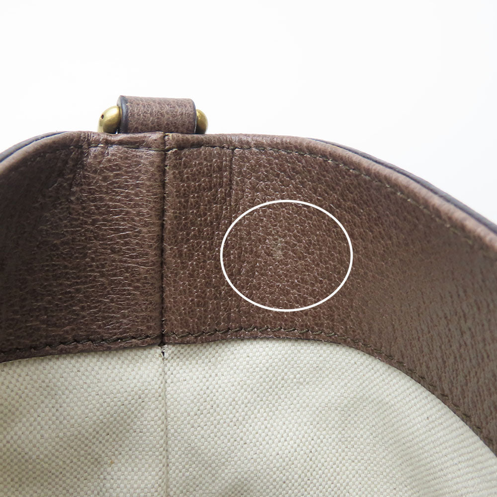 GUCCI Handbag 474085 GG Supreme canvas, leather beige Sherry line Courier unisex(Unisex) Used Authentic