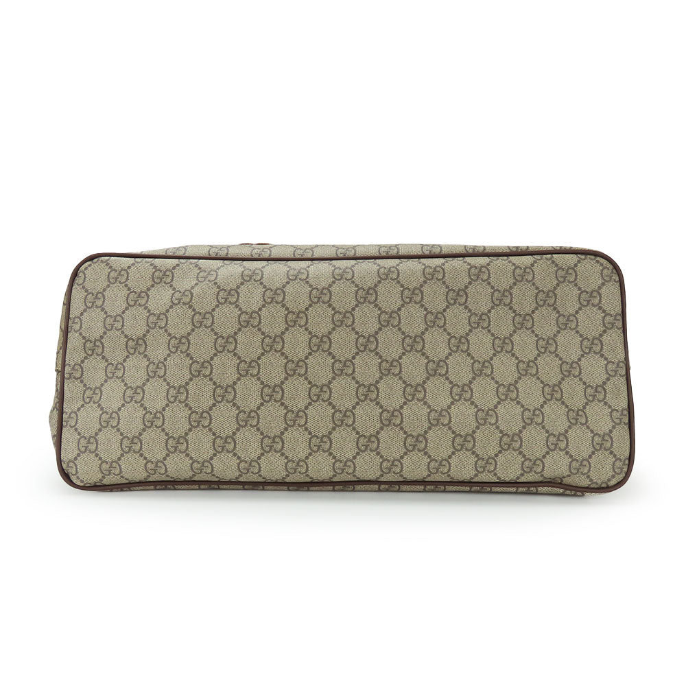 GUCCI Handbag 474085 GG Supreme canvas, leather beige Sherry line Courier unisex(Unisex) Used Authentic